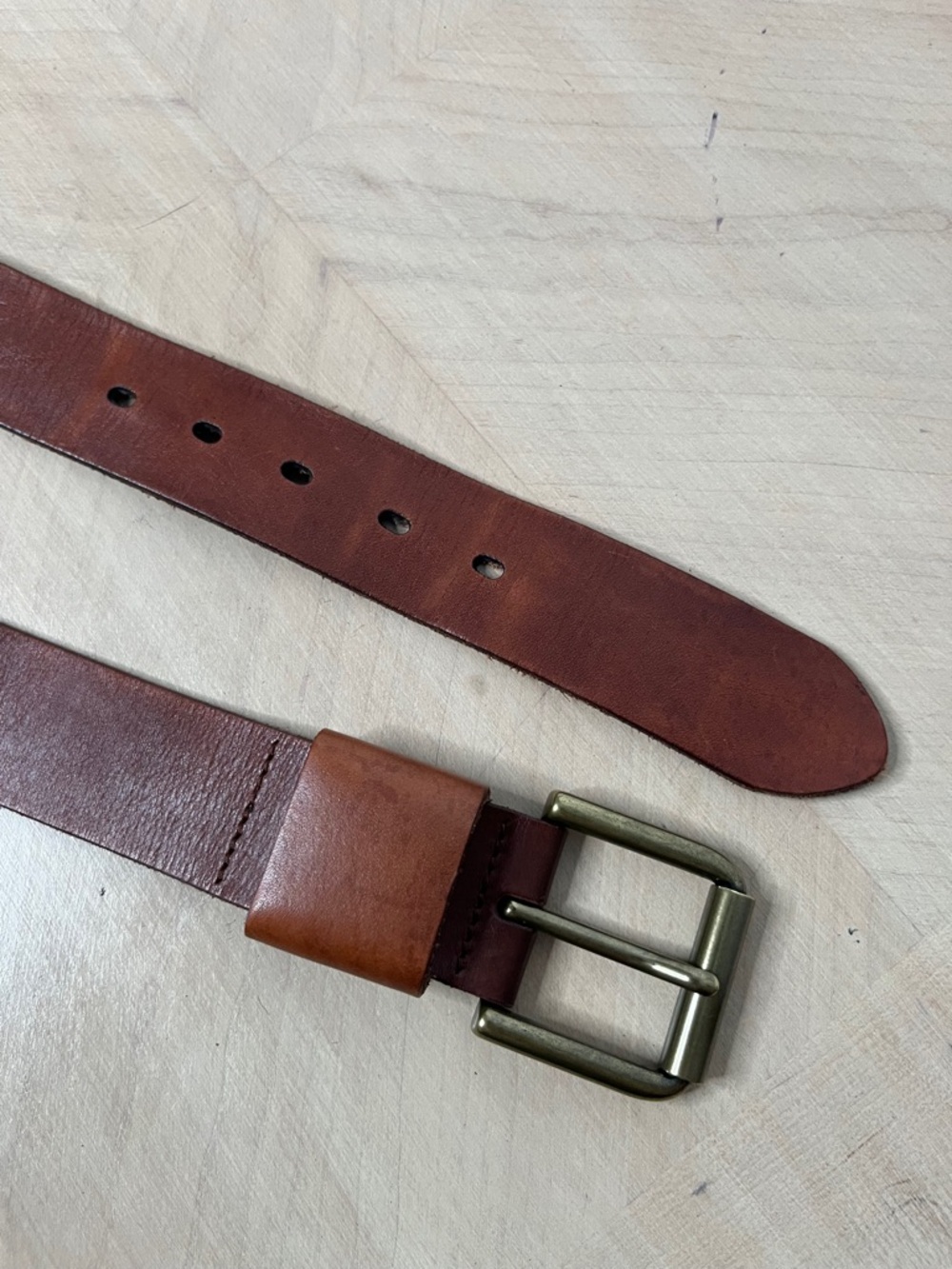 Banana Republic Men's Classic Brown Leather Belt - Size 36 - Picture 4 of 8